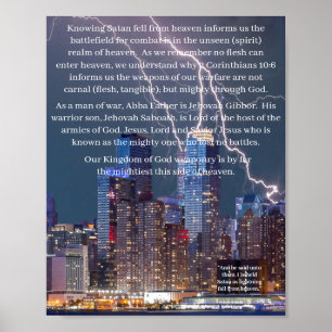 Operation Wie der Blitz I Lukas 10:18 Poster