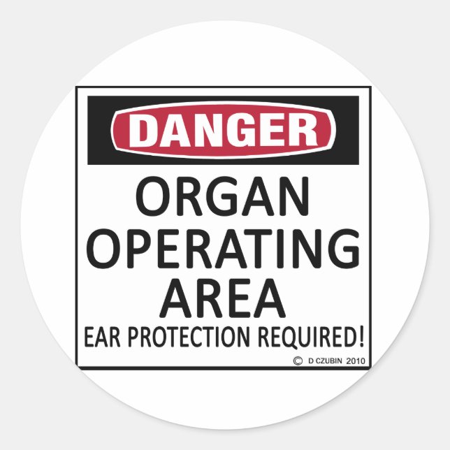 Operationelles Organ Runder Aufkleber (Vorderseite)