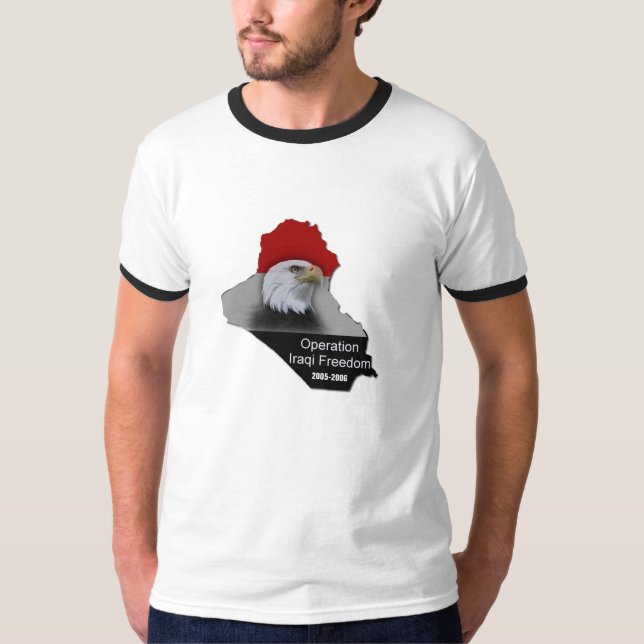 Operations-irakische Freiheits-kundenspezifisches T-Shirt (Vorderseite)