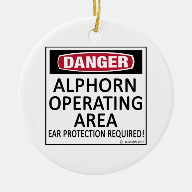 Operationsgebiet Alphorn Keramikornament (Vorne)