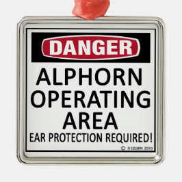 Operationsgebiet Alphorn Ornament Aus Metall