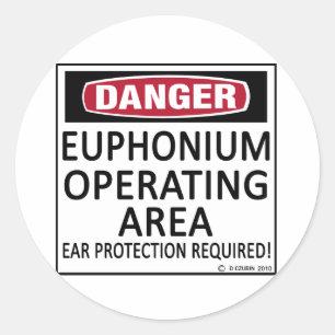 Operationsgebiet Euphonium Runder Aufkleber
