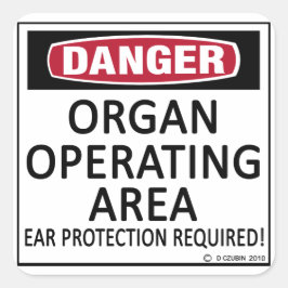 Operationsgebiet Quadratischer Aufkleber