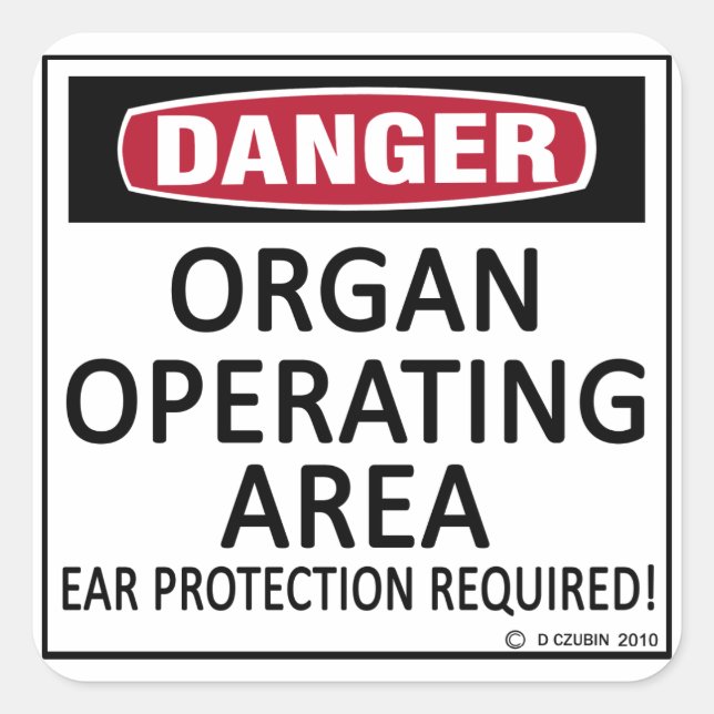 Operationsgebiet Quadratischer Aufkleber (Vorderseite)