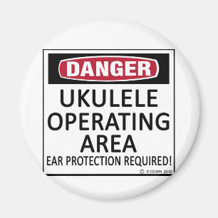 Operationsgebiet Ukulele Magnet