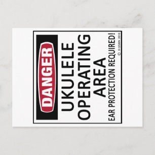 Operationsgebiet Ukulele Postkarte