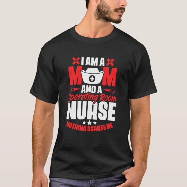 Operationssaal-Krankenschwester Mutter Medizinisch T-Shirt (Vorderseite)