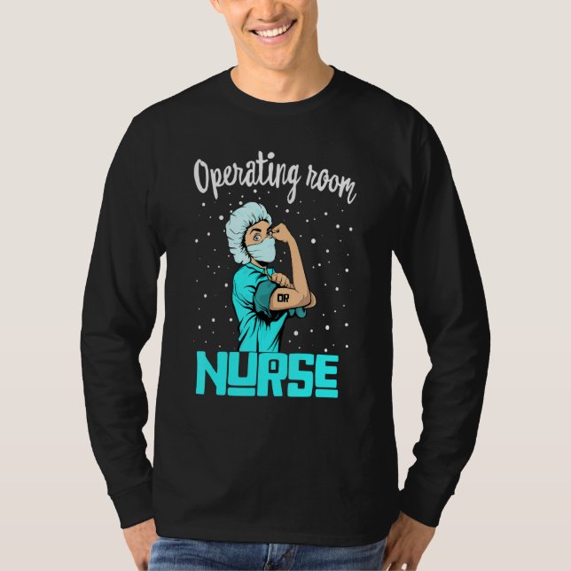 Operationssaal Nurse T-Shirt, Rosie The Riveter Nu T-Shirt (Vorderseite)