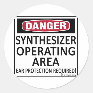Operationssynthesizer Runder Aufkleber