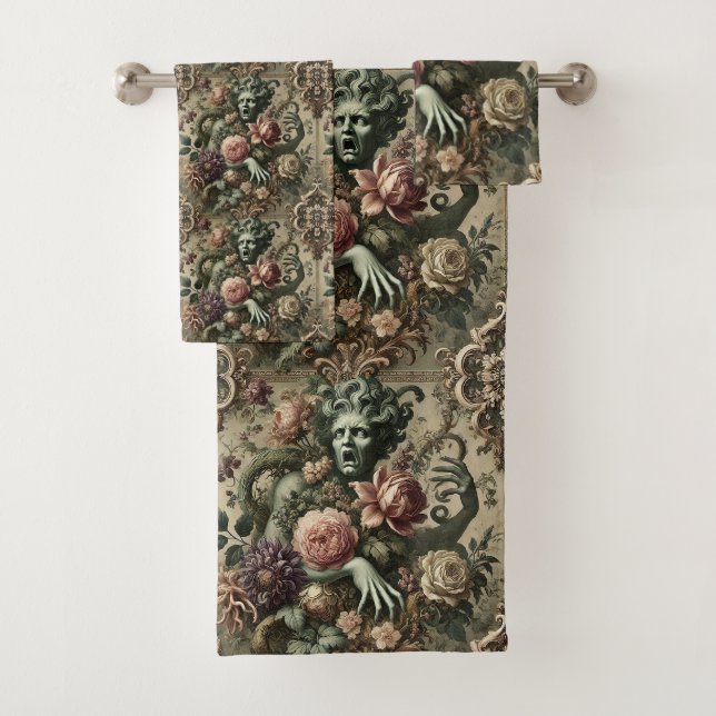 Operative Opulenz - gotisch Viktorianisch Badhandtuch Set (Insitu)
