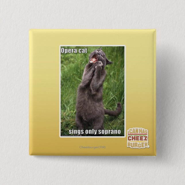 Opern-Katze Button (Vorderseite)