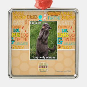 Opern-Katze Ornament Aus Metall