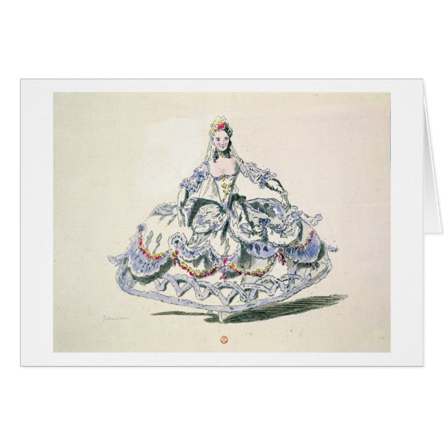 Opern-Kostüm, von der Menüs Plaisirs Sammlung, (Vorderseite (Horizontal))