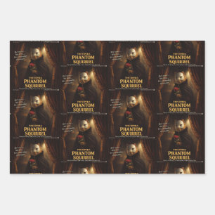 Opern-Phantom-Eichhörnchen-Parodie Geschenkpapier Set