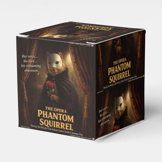 Opern-Phantom-Eichhörnchen-Parodie Geschenkschachtel (Vorderseite)