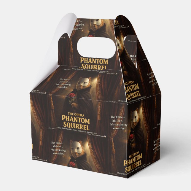 Opern-Phantom-Eichhörnchen-Parodie Geschenkschachtel (Vorderseite)