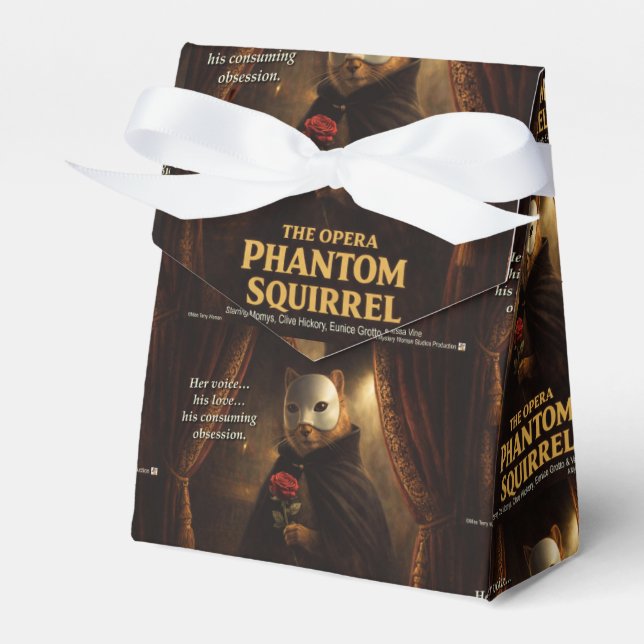 Opern-Phantom-Eichhörnchen-Parodie Geschenkschachtel (Vorderseite)