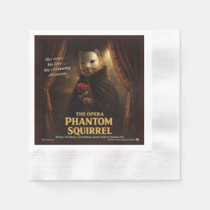 Opern-Phantom-Eichhörnchen-Parodie Serviette