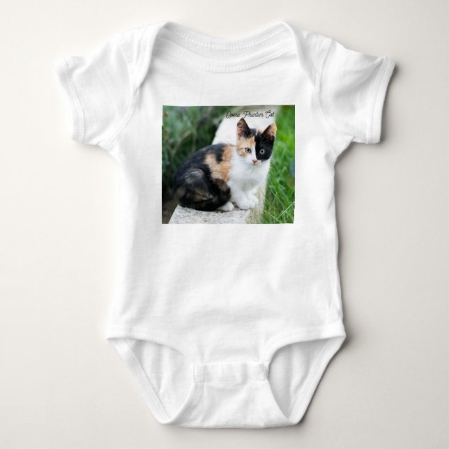 Opern-Phantom-Katze Baby Strampler (Vorderseite)