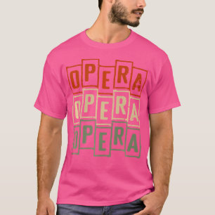 Opern Vintage Retro Opernsänger T-Shirt