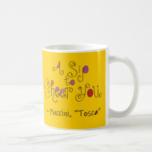 Operngeschenk Tosca Puccini Italienisch / Englisch Kaffeetasse