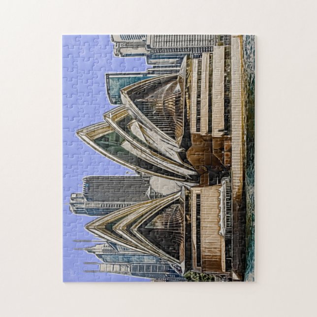 Opernhaus in Sydney Puzzle (Vertikal)