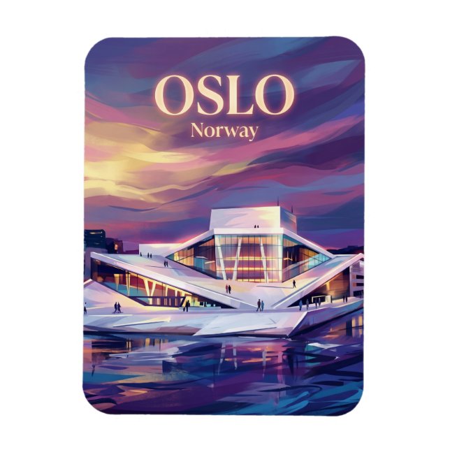 Opernhaus Oslo Norwegen Magnet (Vertikal)