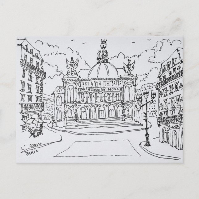 Opernhaus Palais Garnier | Paris, Frankreich Postkarte (Vorderseite)