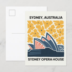 Opernhaus Sydney Australien Reisen Florenz Postkarte