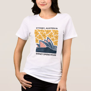 Opernhaus Sydney Australien Reisen Florenz Tri-Blend Shirt