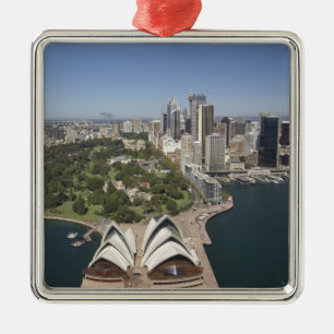 Opernhaus Sydney, Royal Botanic Gardens, CBD Ornament Aus Metall