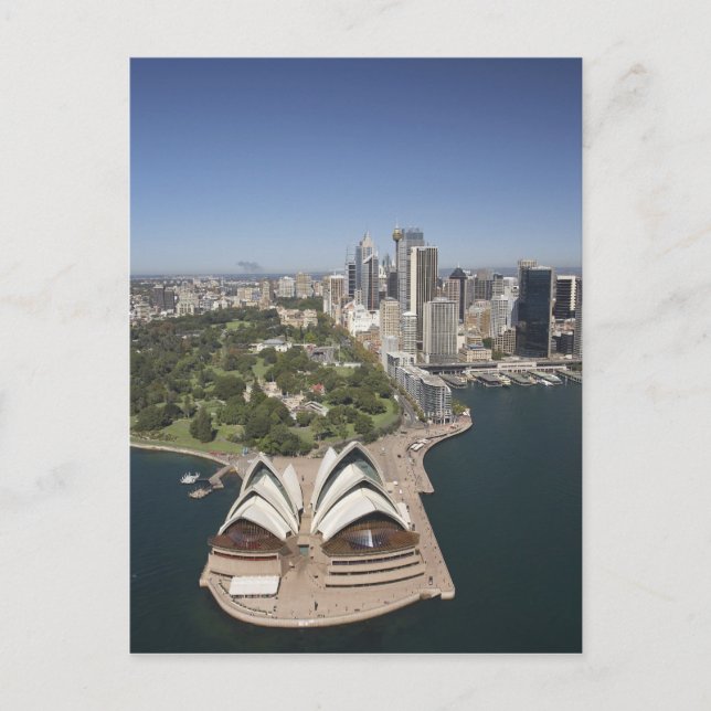 Opernhaus Sydney, Royal Botanic Gardens, CBD Postkarte (Vorderseite)