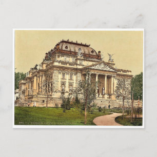 Opernhaus, Wiesbaden, Hesse-Nassau, Deutschland ma Postkarte