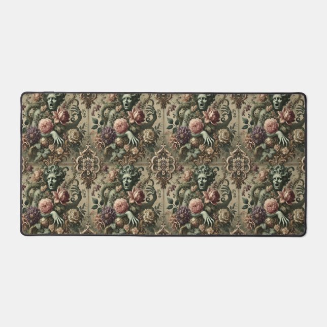 Opernopulenz - gotisches Blumenbarock Schreibtischunterlage (Vorderseite)