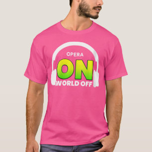 Opernsängerin am World Off Shirt für Opernmusik