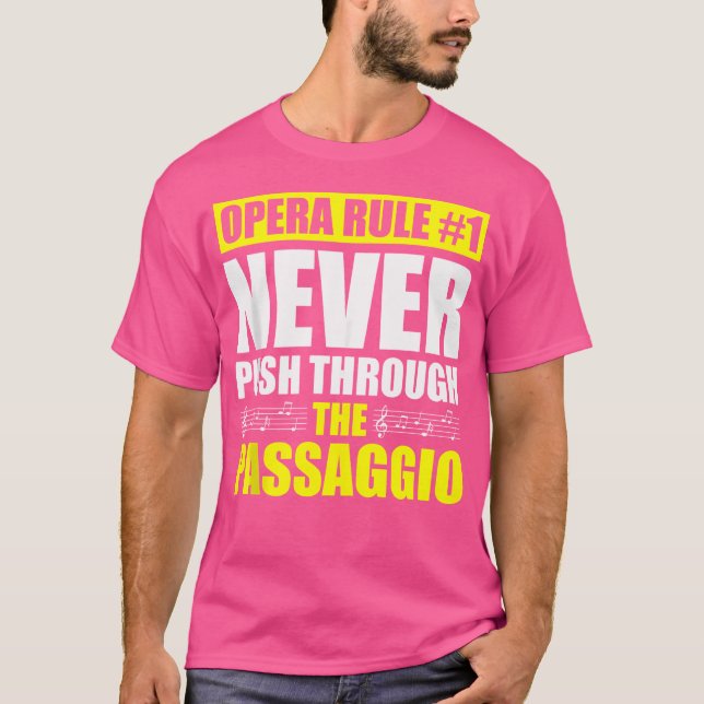 Opernsängerin für Opernfestival Tenor Sängermusik T-Shirt (Vorderseite)