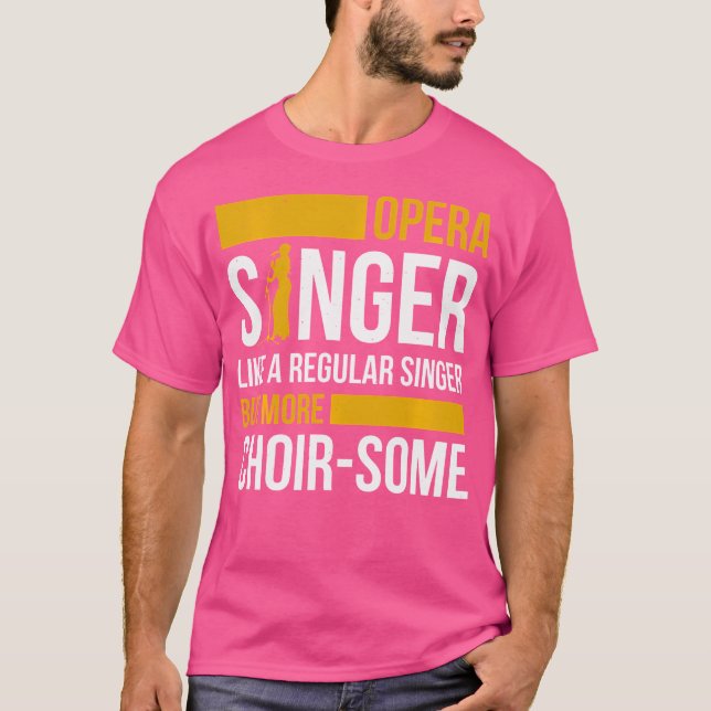 Opernsängerin für Opernfestival Tenor Sängermusik T-Shirt (Vorderseite)