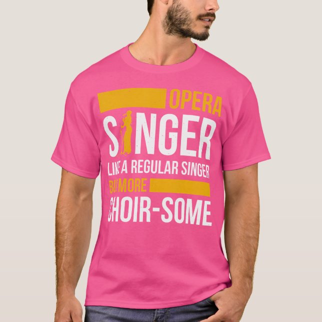 Opernsängerin für Opernfestival Tenor Sängermusik T-Shirt (Vorderseite)