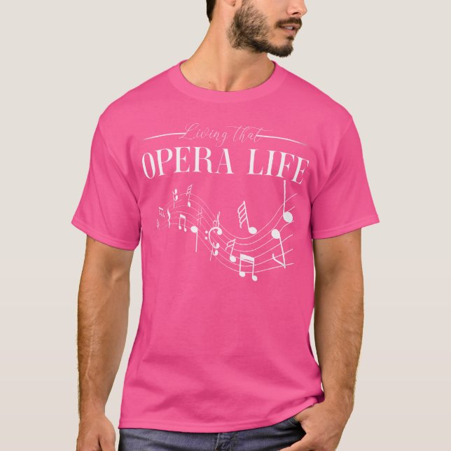 Opernsängerin Vocalist Lido Choir Musik Theater T-Shirt (Vorderseite)