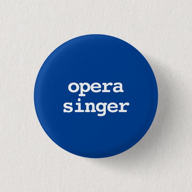 Opernsängertypografie Button (Vorderseite)