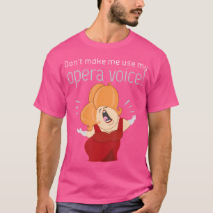 Opernstimme Lustige Musik Frau T-Shirt