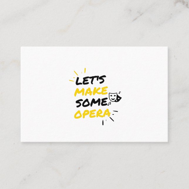 Operntheater Visitenkarte (Vorderseite)