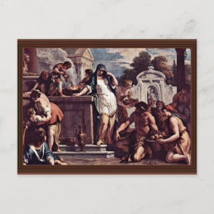 Opfer an die Göttin Vesta von Ricci Sebastiano Postkarte