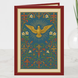 Opfer der Bestätigung Gebet Grün Gold Feiertagskarte