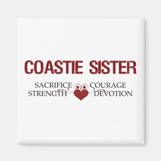 Opfer der Coastie-Schwester, Stärke, Mut Magnet (Vorne)