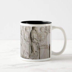 Opfer eines Stiers, des RAMs und des Schweins Zweifarbige Tasse