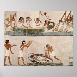 Opfer und Reinigung eines Stiers Poster