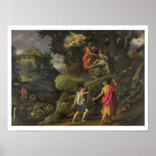 Opfer von Isaac, 1601 (Öl auf Platte) Poster