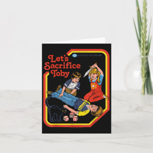 Opfere Toby Occult Retro Vintag Funny Adu Karte