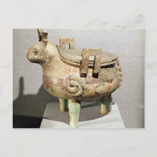 Opferische Tierfigur Postkarte